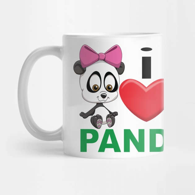 I Heart Pandas by Wickedcartoons